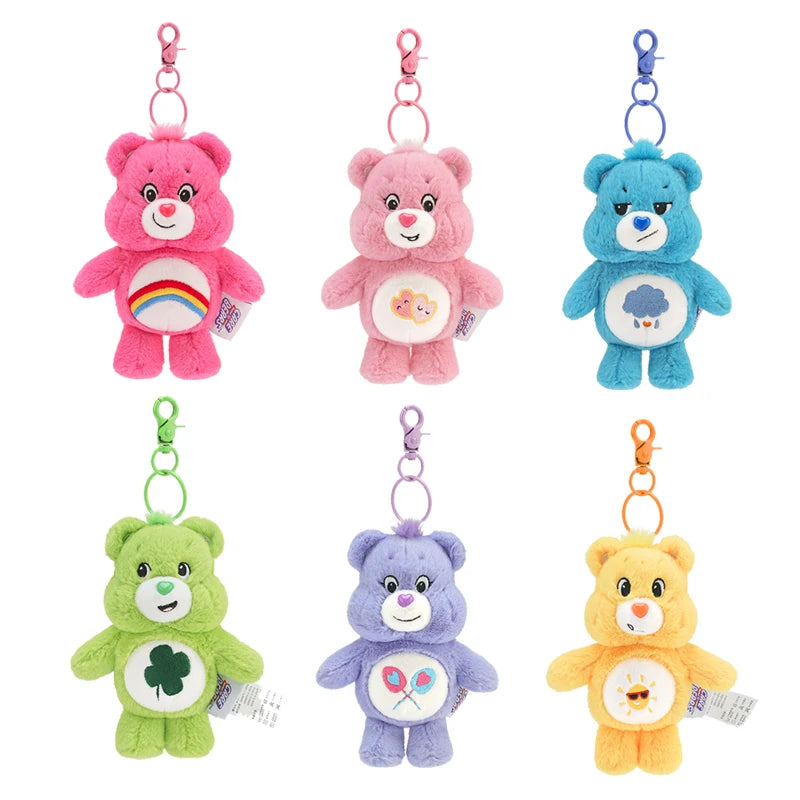 Kawaii Care Bears Plush Toy Keychain with Sound