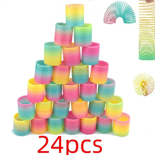 24PCS Colorful Magic Springs Toy Set for Kids