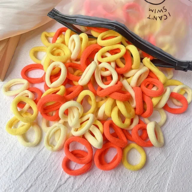 Colorful Nylon Elastic Hair Ties - Perfect for Kids
