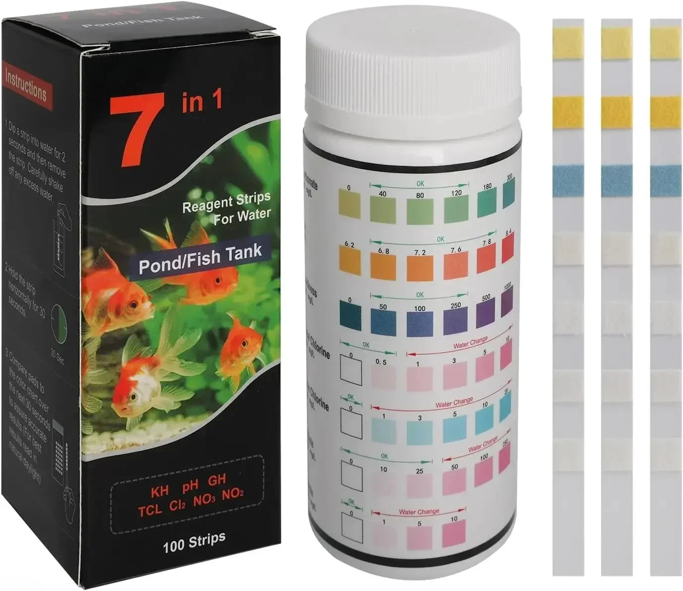 pH Test Strips for Freshwater Aquariums and Pools