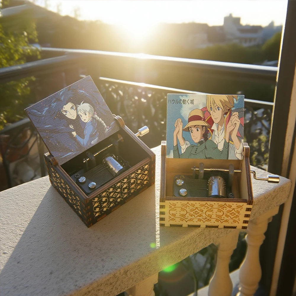 Hand-Cranked Anime Music Box - Perfect Gift for Any Occasion