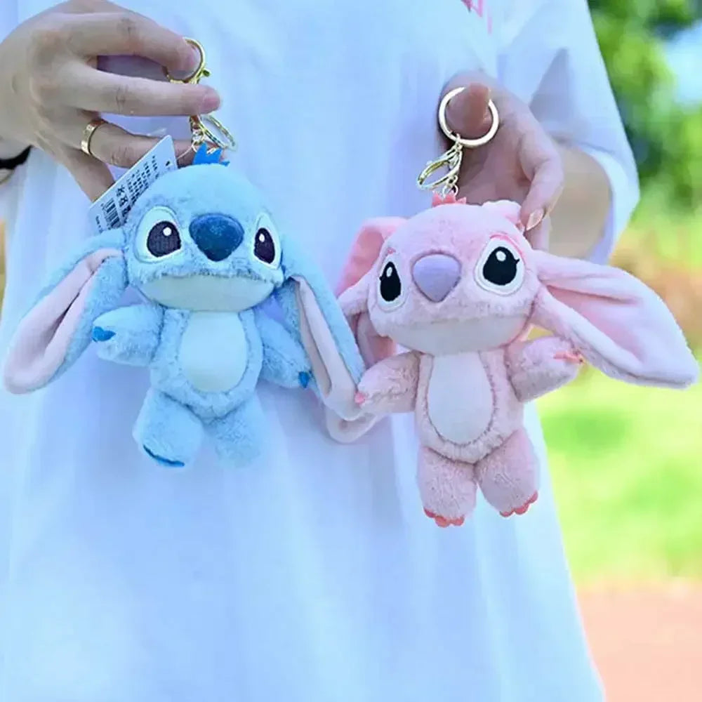 Cute Cartoon Stitch Plush Keychain for Kids