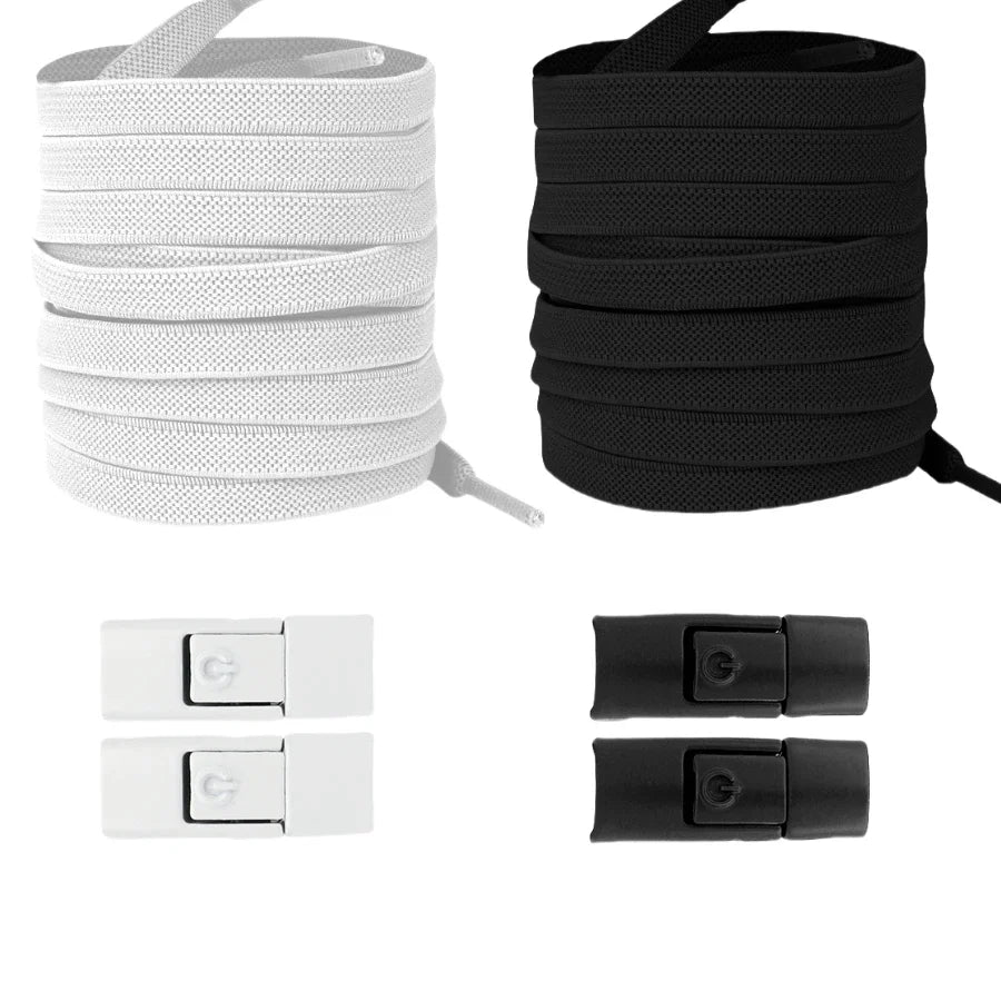 No Tie Elastic Shoelaces for Sneakers - Easy Lock System