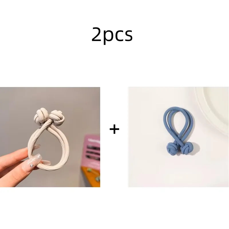 High Elasticity Rubber Hair Ties - 10 Pcs Set