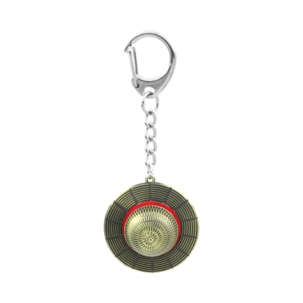 Anime Straw Hat Keychain - Perfect for Cosplay and Accessories