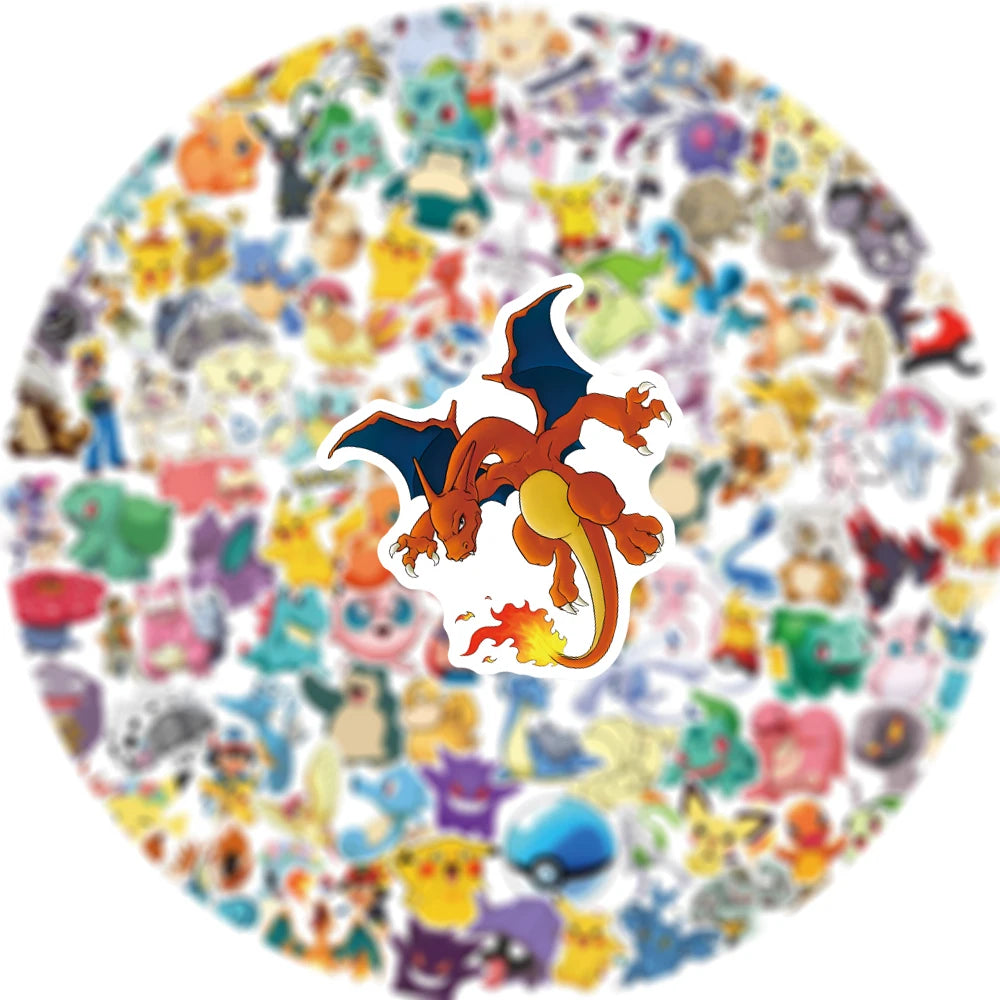 Kawaii Pokemon Anime Stickers Set - Perfect for Kids and Collectors