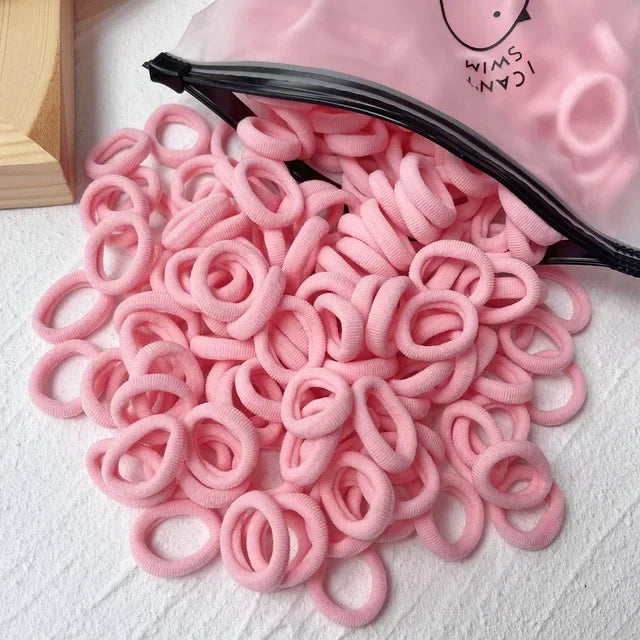 Colorful Nylon Elastic Hair Ties - Perfect for Kids