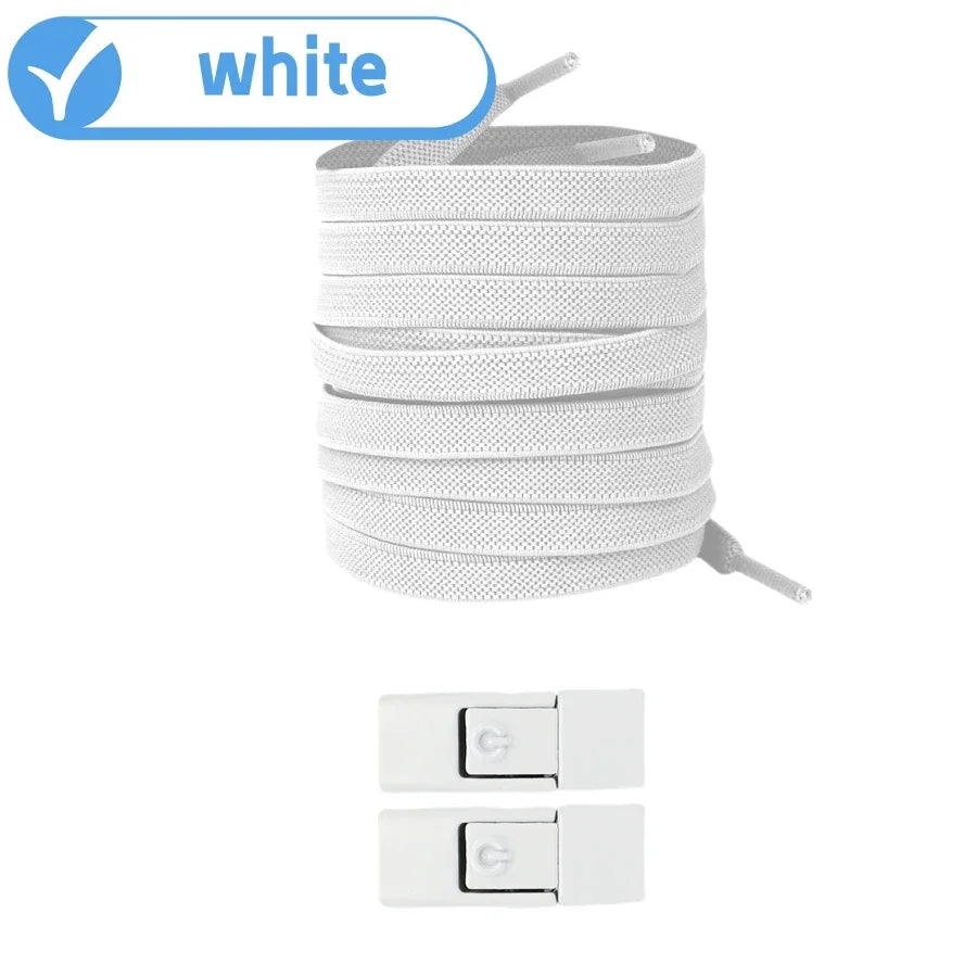No Tie Elastic Shoelaces for Sneakers - Easy Lock System