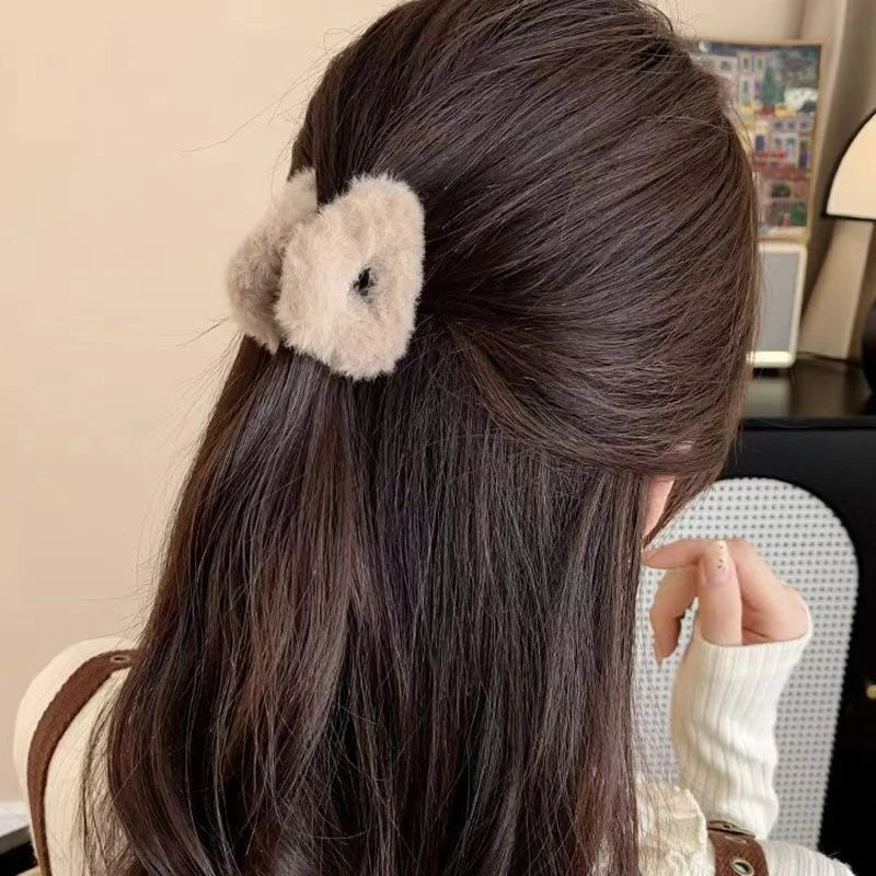 Cute Plush Cat Ears Hair Clips for Girls