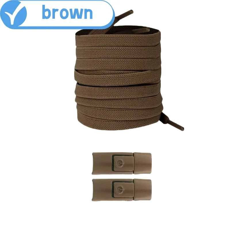 No Tie Elastic Shoelaces for Sneakers - Easy Lock System