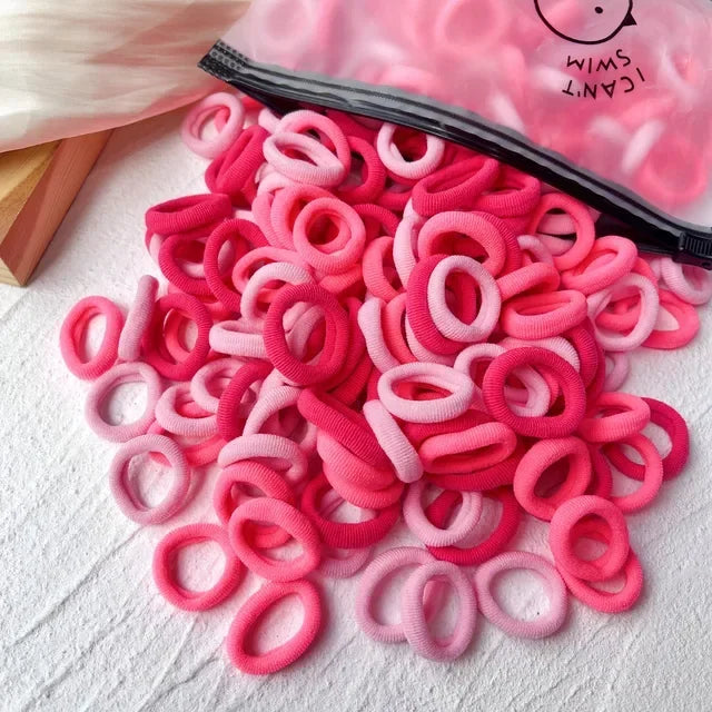 Colorful Nylon Elastic Hair Ties - Perfect for Kids