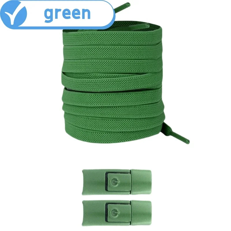 No Tie Elastic Shoelaces for Sneakers - Easy Lock System